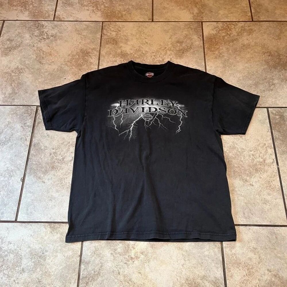 Vintage Harley Davidson Bucuresti Romania Shirt Black Dracula Castle Mens XL USA